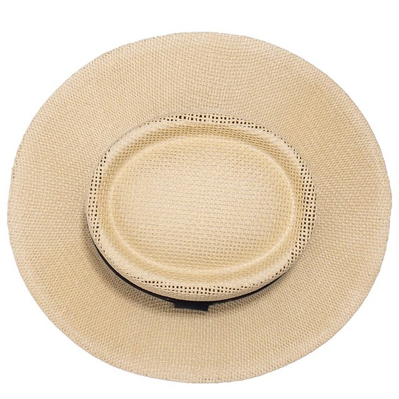 Docker Men’s Panama Hat - Anchor Design Navy L/XL - Picture 4 of 6